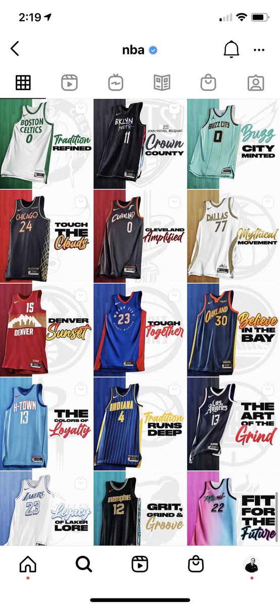 For the second year, the NBA did a whole feed takeover of their account for the line. They also utilized our new Product Guides tool.