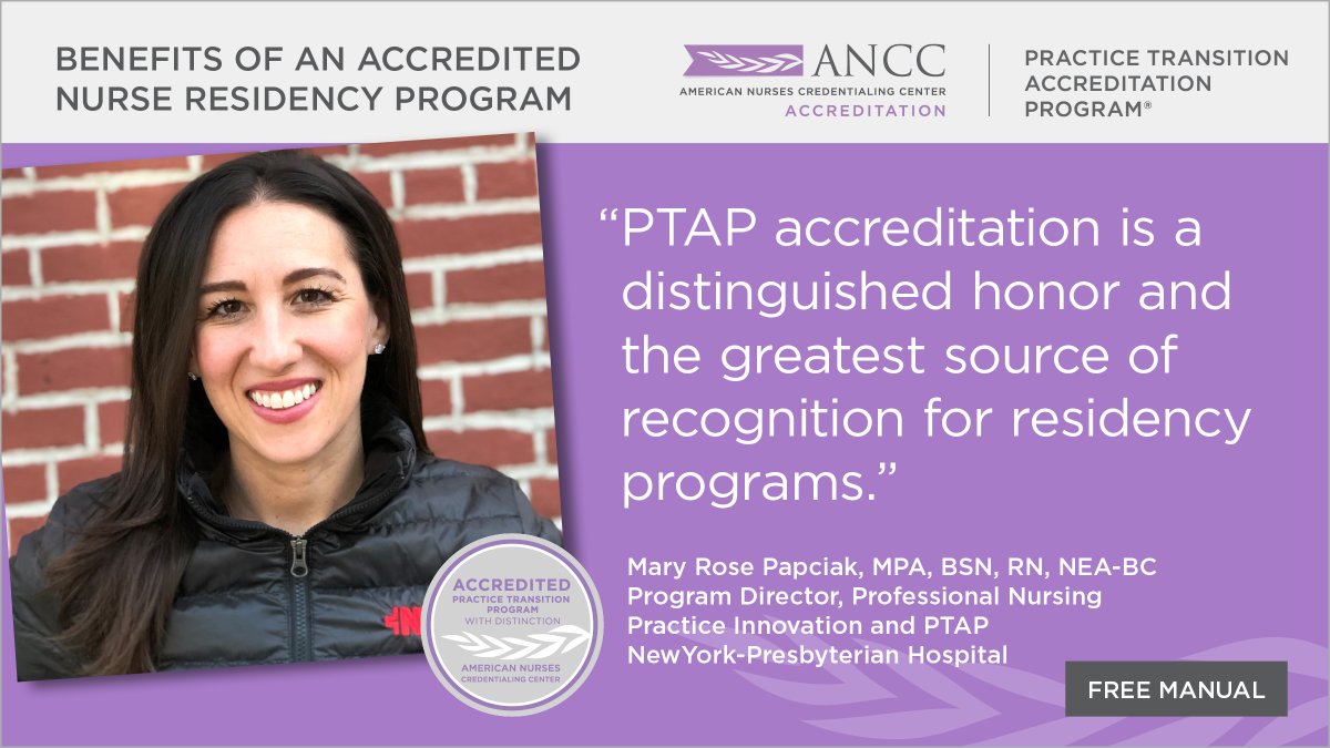 ANANursingWorld's tweet photo. Learn how #ANCCPTAP accreditation is driving nursing practice and advancing nursing science at @nyphospital, even during #COVID. Get the official 2020 PTAP manual, free. @sheri_cosme @anccofficial #nurseresidency https://t.co/ZEtA9yloxw https://t.co/kFdFdAXz4P