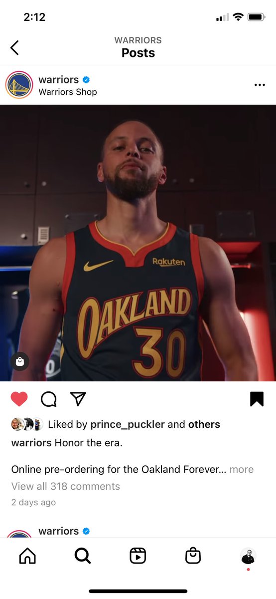 Very cool to see the Warriors tap Steph for their throwback threads