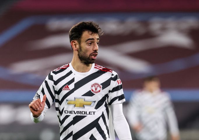 StatmanDave's tweet photo. Bruno Fernandes created 8 chances from open play vs. West Ham, the most any player has created in a Premier League game this season.

He came on at half-time. 🤯🤯🤯 https://t.co/raRNF9ROcm