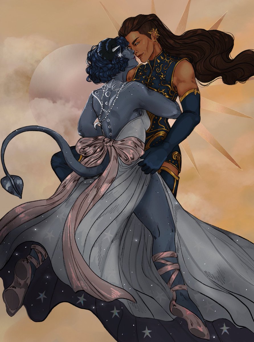 gildedruin's tweet photo. ☀️She ruled the day, I ruled the night. 🌙 
Aka celestial beaujes au for the soul. https://t.co/CKzcTBDe8O