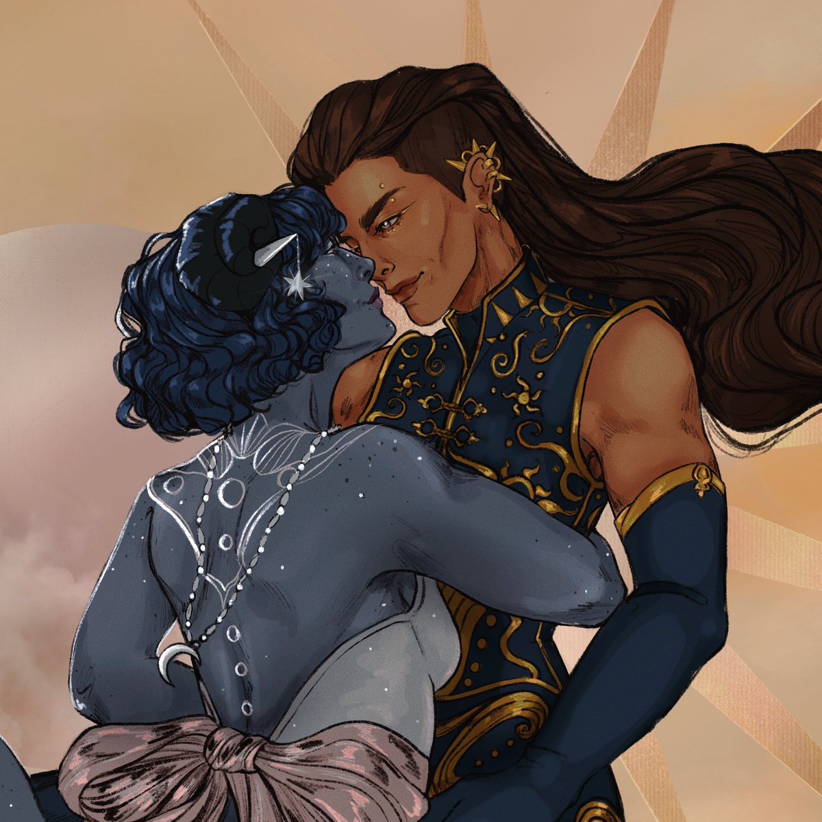 ☀️She ruled the day, I ruled the night. 🌙 
Aka celestial beaujes au for the soul.