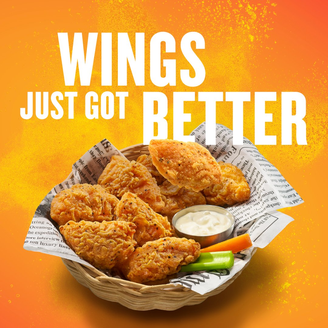 HighLinerCanada's tweet photo. What are Fish Wings you ask? Besides delicious?

They are 100% Wild Alaska Pollock, breaded with wing-inspired flavours. The perfect snack for any occasion! https://t.co/H0H3y5A2mO