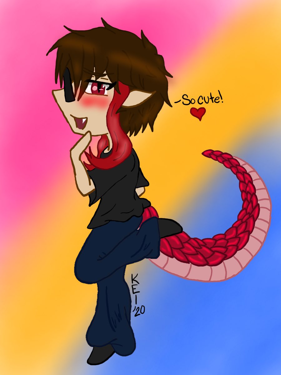 KeisWorldComics's tweet image. Ah, I feel more like myself drawn this way!!

Traditionally drawn/colored Kei (me), featuring digitally drawn Pansexual Pride, Non Binary Pride, and Christmas versions💕

🛑PLEASE DO NOT USE OR REUPLOAD ANY OF THESE🛑

#DragonSelfLove