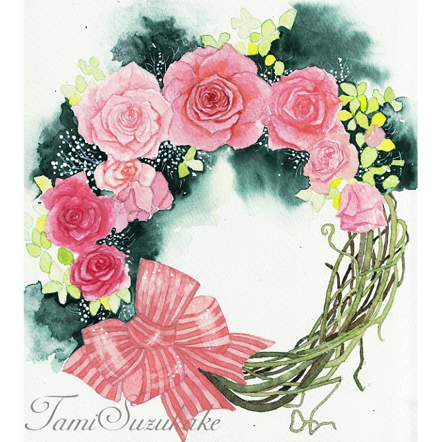 薔薇の花のリースのtwitterイラスト検索結果 薔薇の花のリースのtwitterイラスト検索結果
