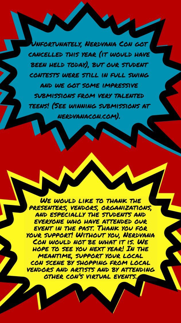 NISDNerdvanaCon's tweet photo. #nerdvanacon2020 https://t.co/4mr4ks4Kzq