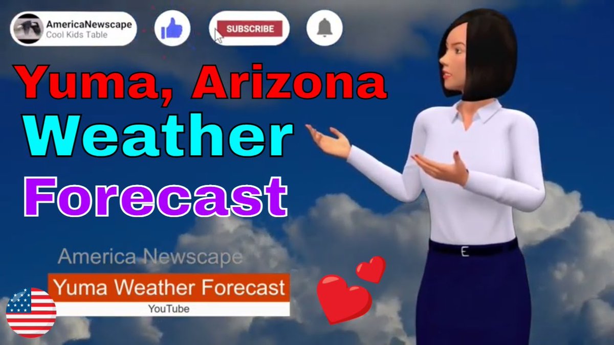 AmericaNewscape's tweet photo. Check out my latest video "YNN presents the weekly Weather Forecast for Yuma Arizona December 5 - December 11th, 2020"

Watch Now: https://t.co/dREG533olo https://t.co/s1PKLsq9AU
