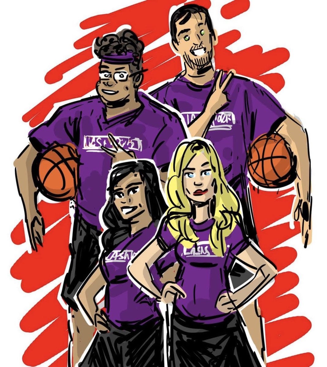LASportsNet's tweet photo. Repost @jopmercado. This is what we call true love for LASportsNet!
"When Marques and I moved to LA we never imagined meeting new “forever friends” at our age and then these two lovely humans came into our lives. We became teammates via LASNSports basketball!"
#LASportsNetFamily https://t.co/WjbyamRROE