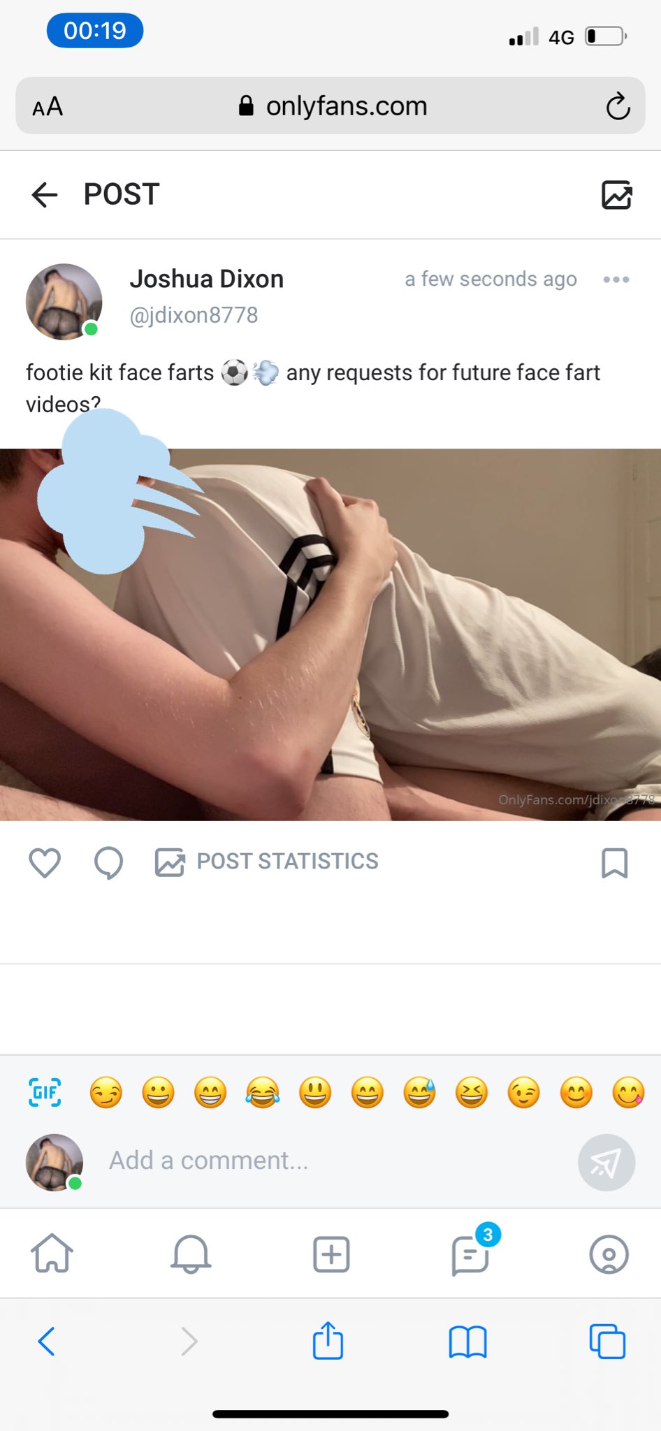 josh on X: ⚽️💨SECOND BRAND NEW FACE FARTING VIDEO IN TWO DAYS!! FOOTIE  KIT FACE FARTS NOW LIVE!! t.co4GSkrp9cIu t.co9Zne0SSsbn   X