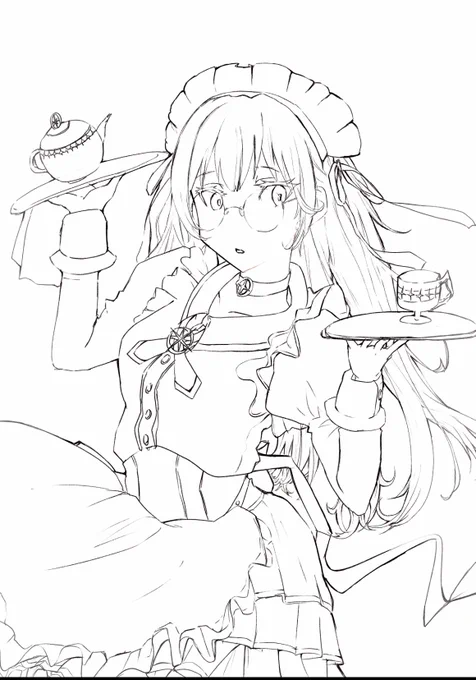 先月描いていたメイドさんのデータが見つかったので続きを描きました✏️
苦手だった線画が少し好きになった12月☃️
#イラスト進捗 