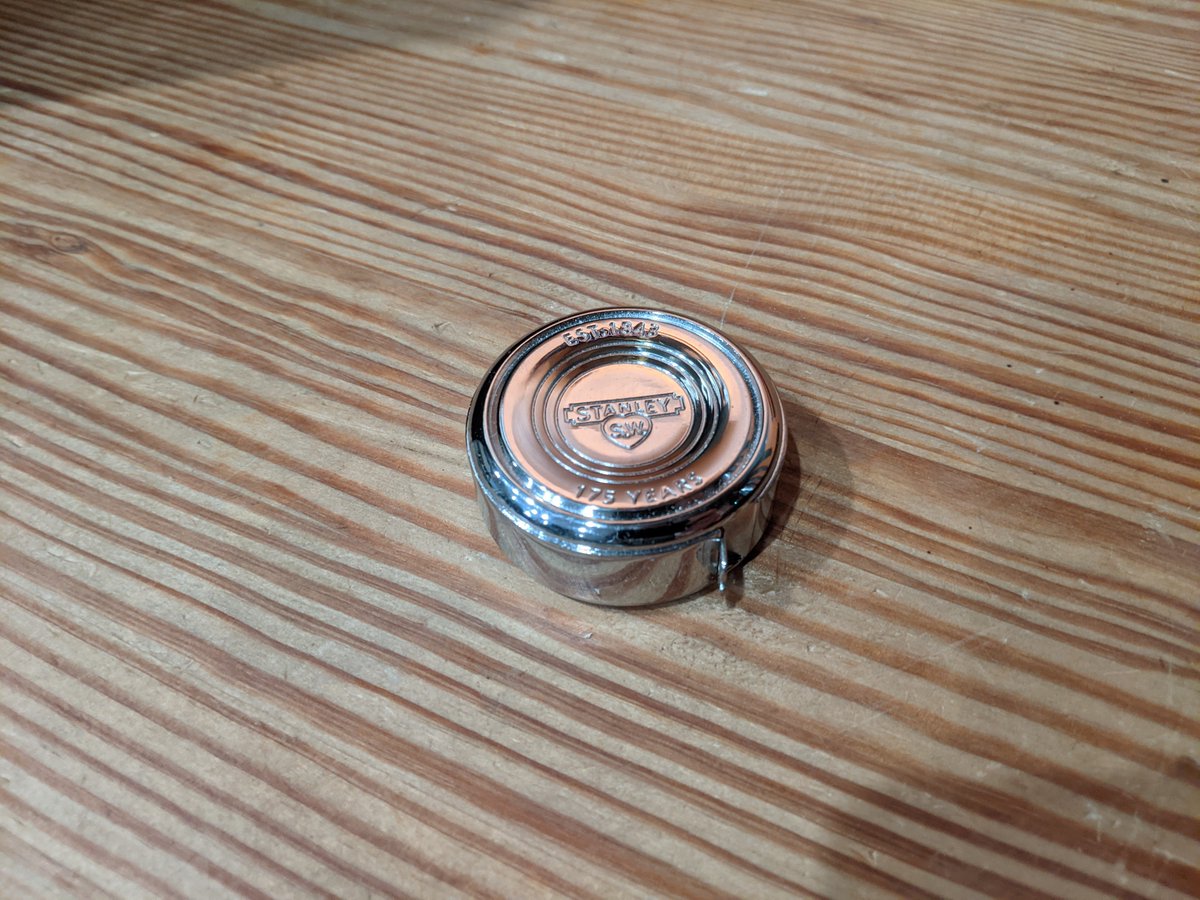 More "things that found a home because an empty space existed there"1. Stanley Sweetheart Tape Measure2. Veritas MK2 Sharpening jig w/ camber roller (The narrow blade jig is in the lower section)3. Chestnut Tools carbide sharpener (for sharpening scrapers)