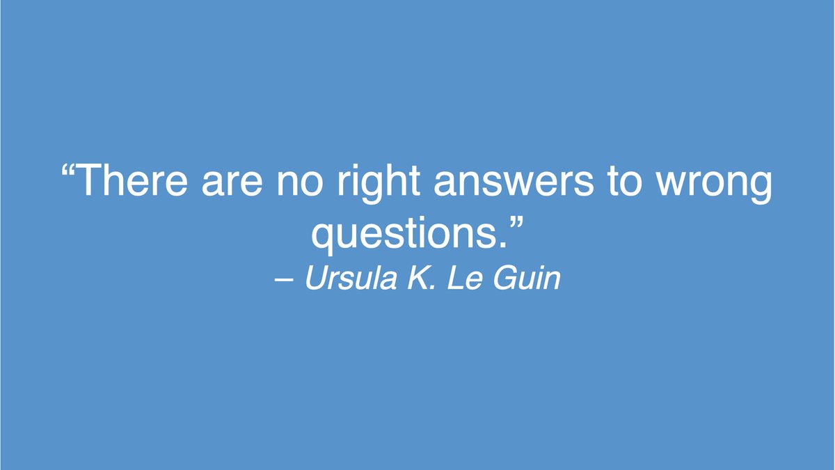 What if we were not asking the right questions?

#systemsthinking #complexity