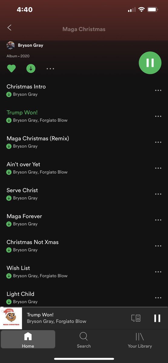 GodSavedMe116's tweet photo. IF YOU LOVE CHRISTIAN RAP, CHRISTMAS MUSIC and TRUMP, listen to this album by my friend @brysongray ! Itβs π₯π₯π₯ #repeatallday #trump2020 https://t.co/V8ra2S4E45