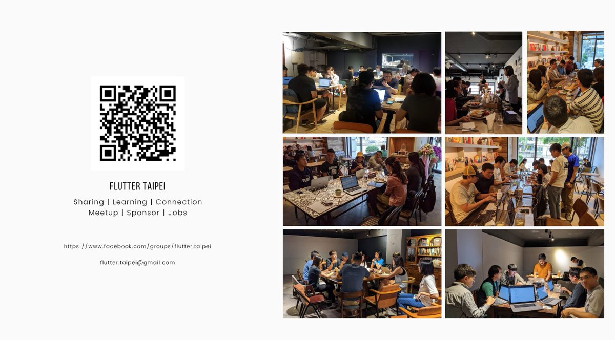 joannie_huang's tweet photo. Are you running a community? How's the feeling as a organizer?βπ This week, one of core member made a slide for #FlutterTaipei to recap what "We" did in the past 2 years.
I can't wait to share with you (some) β¨ Wait our medium post!!! @Medium @discord @FlutterDev #flutter https://t.co/eT8Hmkkqpw