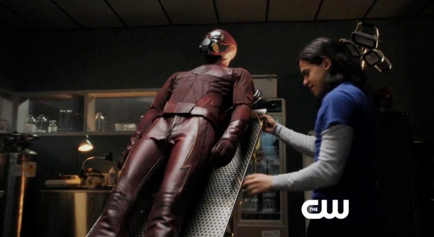 Grant Gustin - Barry Allen/The FlashThe Flash (2014-) (Pilot suit)