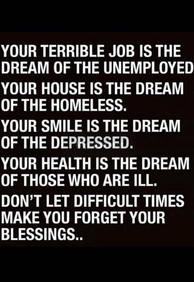 benperry_2001's tweet photo. A good friend shared this on Facebook. It really does put things into perspective! 

#positivity https://t.co/hBp1hOKCsK