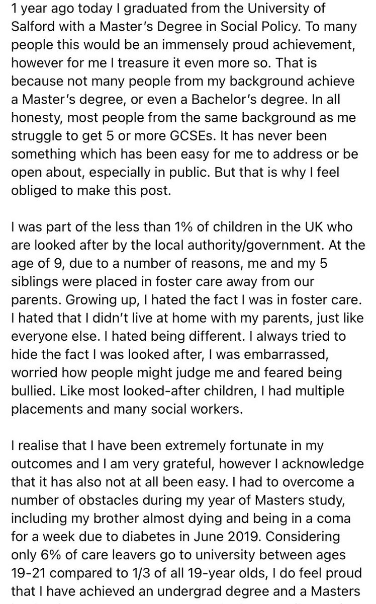 dnnyhghtn's tweet photo. It’s taken me some balls to post this but I feel if it helps 1 person like me then it’s worth it. Never let anybody limit your potential. Where you come from doesn’t define you https://t.co/bCDl7mZ6xE