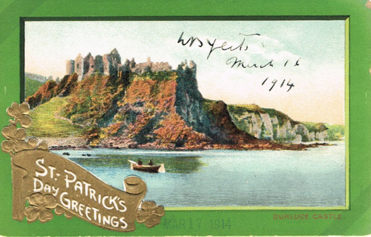 venetianblonde's tweet photo. @PatrickHawe @dedalusdenaries Here is the only St. Patrick's Day card that his bro ever signed, to my knowledge: https://t.co/dbqoKCUIfi