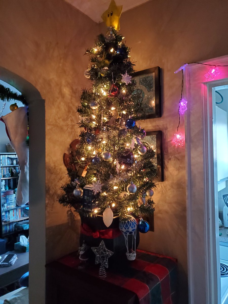 MacneilKevin's tweet photo. A bit late to the tree party apparently, but here we are! Remember folks I suck at photos! Its Christmassy times! #kevinsshittytwitter #christmas #transformers #spiderman https://t.co/7B1DOoqB5t