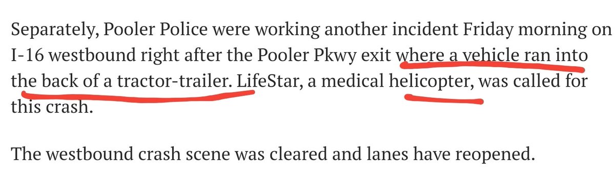 8)If this was nefarious, imagine the coordination required to pull this off. 2 vehicles working in tandem to box in the Brake Check a vehicle, then Bad Guys might even practice, or attack the wrong vehicle.(See below, just before Harrison Deal's crash)