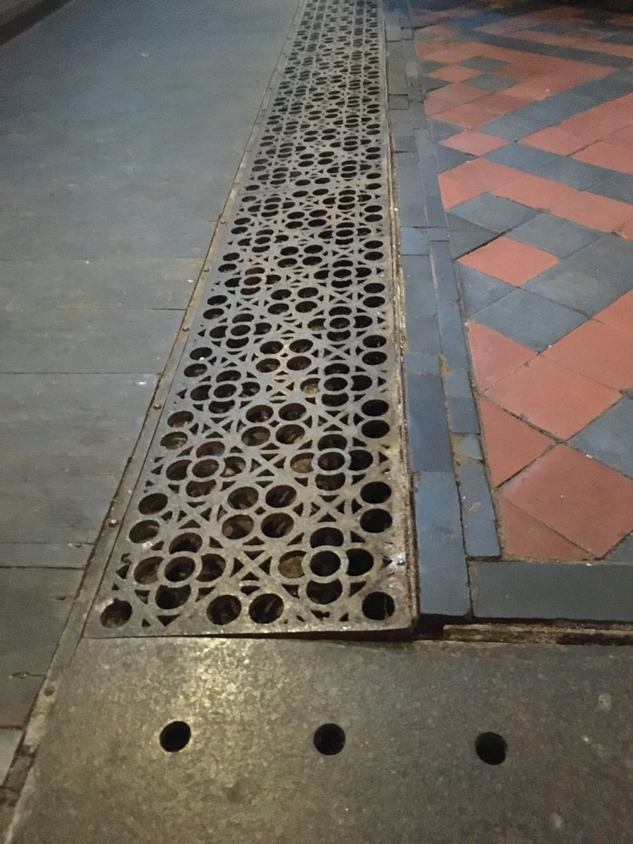 The movement has lifted and buckled the magnificent wrought iron floor vents. It’s trip hazard central.