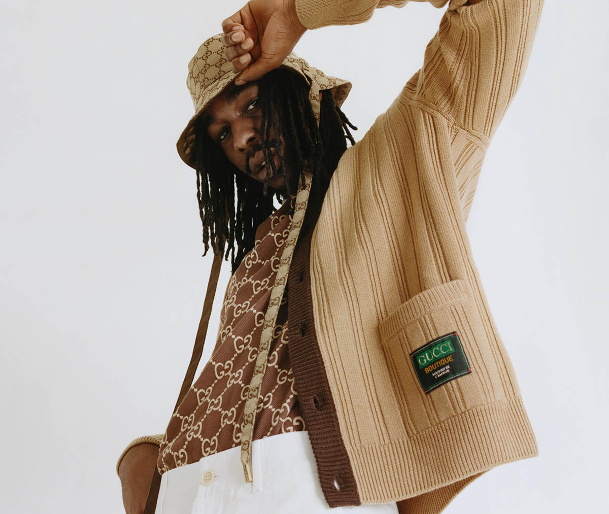 flannelsfashion's tweet photo. New season @gucci feat. @Knucks_music, shot by @NotionMagazine: https://t.co/i2MJ3UbRzX

#FLANNELS #FLANNELSman #Gucci #Notion #Fashion #Style https://t.co/exJFpcpW6z