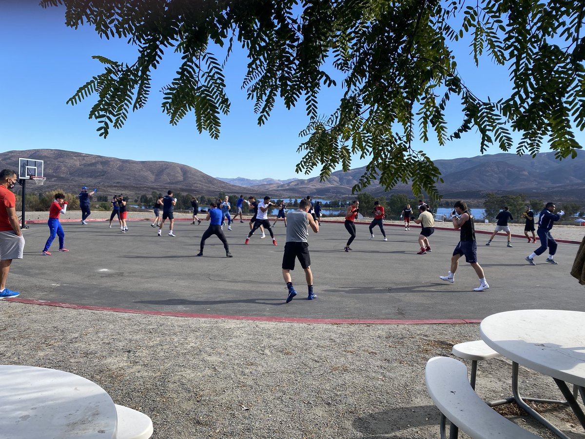 #canada #greatbritain and @USABoxing warming up before a great day of #techtack #thebubble #bestofthebest #teamusa #inGodwetrust #intheringwithchristine #nothingwillstandinway #2021olympics