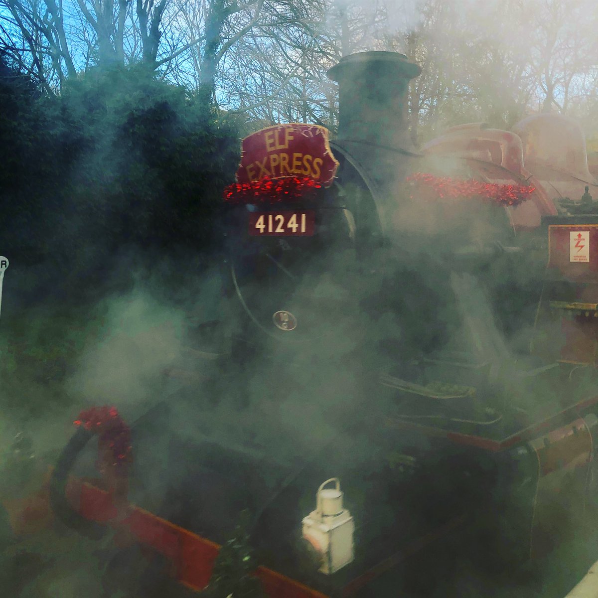 slipp3000's tweet photo. We took the kids on the Elf Express to Cringletown (aka Keighley) today. Had a great time on the steam train, meeting Santa and his Elves.
#Christmas #ElfExpress https://t.co/MBLSYvadXH