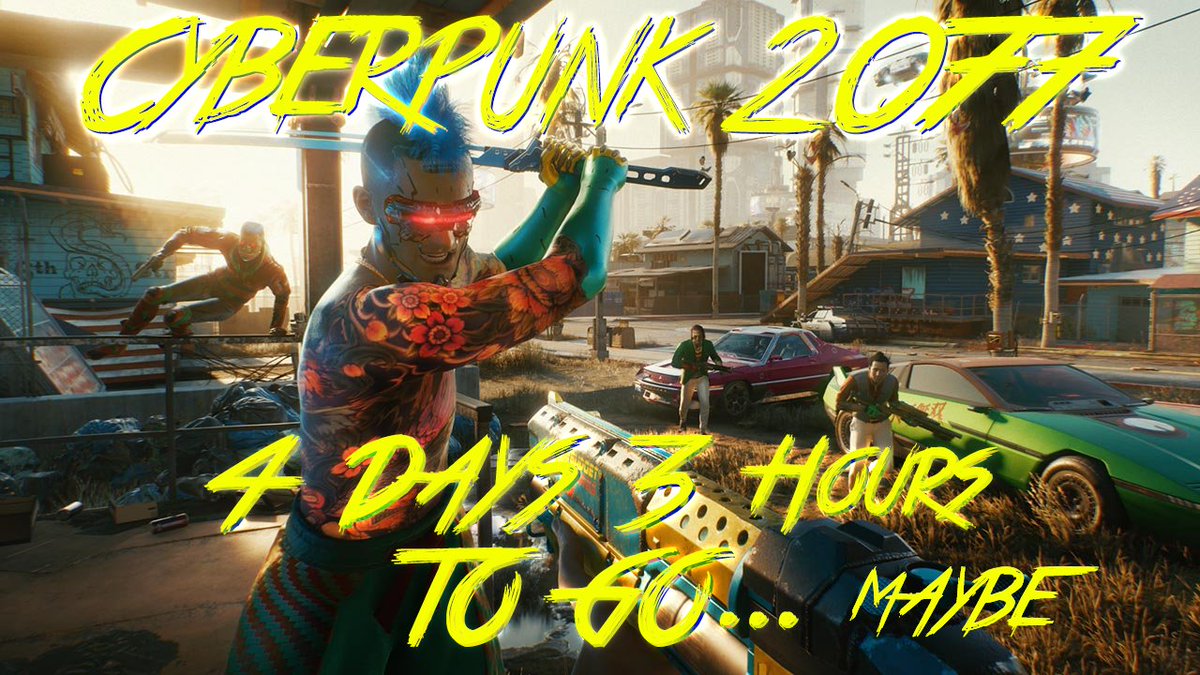 LFGcybercafe's tweet photo. Anyone else think third time is the charm? Looking forward to playing Cyberpunk 2077 on our high end rigs. 😍
.
.
.
#texasgaming #sanantonionightlight #sanantoniogaming #cyberpunk2077 #countdown # https://t.co/kqEfclZ6nH
