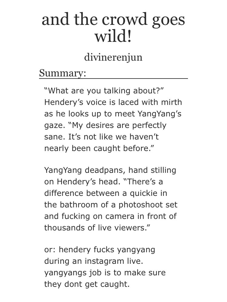 divinerenjun's tweet photo. and the crowd goes wild!

📸 yangdery | hendery/yangyang
📸 explicit; canon compliant
📸 4.1k
📸 exhibitionism, semi-public sex, cock warming, background kunten
📸 part one of the 'live in living color' series! https://t.co/T5PGeWFMbq