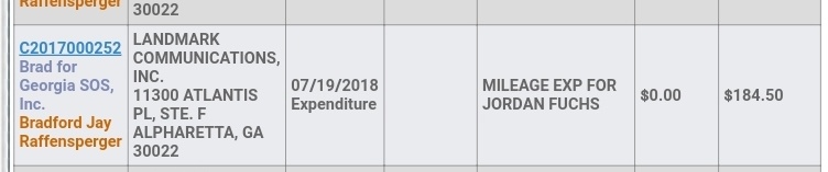 While looking into Landmark, Raffensperger and Sterlings connection I found another name that looked familiar....*Jordan Fuchs* was employed by Landmark and worked on Raffenspergers campaign in 2018. Now Fuchs is Deputy Secretary of State...