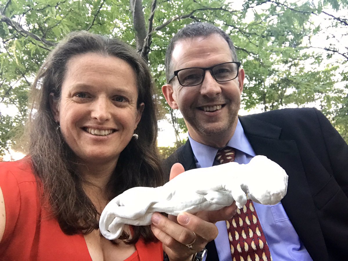 Sadly I was unable to steal this 3D print of a thylacine pup from Mark Eldridge and  @DrRebeccaJ