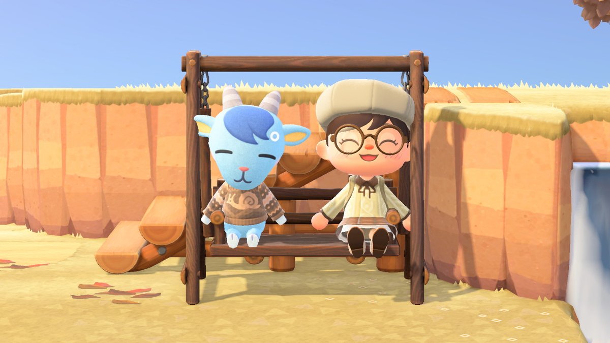 simsscapes's tweet image. sherb snoozing #AnimalCrossing #ACNH #NintendoSwitch