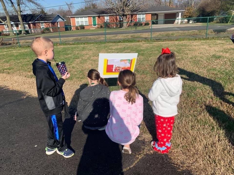 GuildElementary's tweet photo. Starbooks 2020 Holiday Story Stroll #GESStrong https://t.co/u7JhJoj6OR