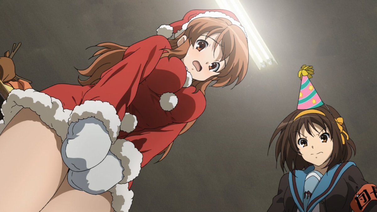 However, despite the main themes of the show are very positive, the series can fall in some toxic topics and behaviours that aren't as criticised as they should be: Haruhi's harrassment for example, it's only attacked when she goes to far but on daily basis is still problematic.