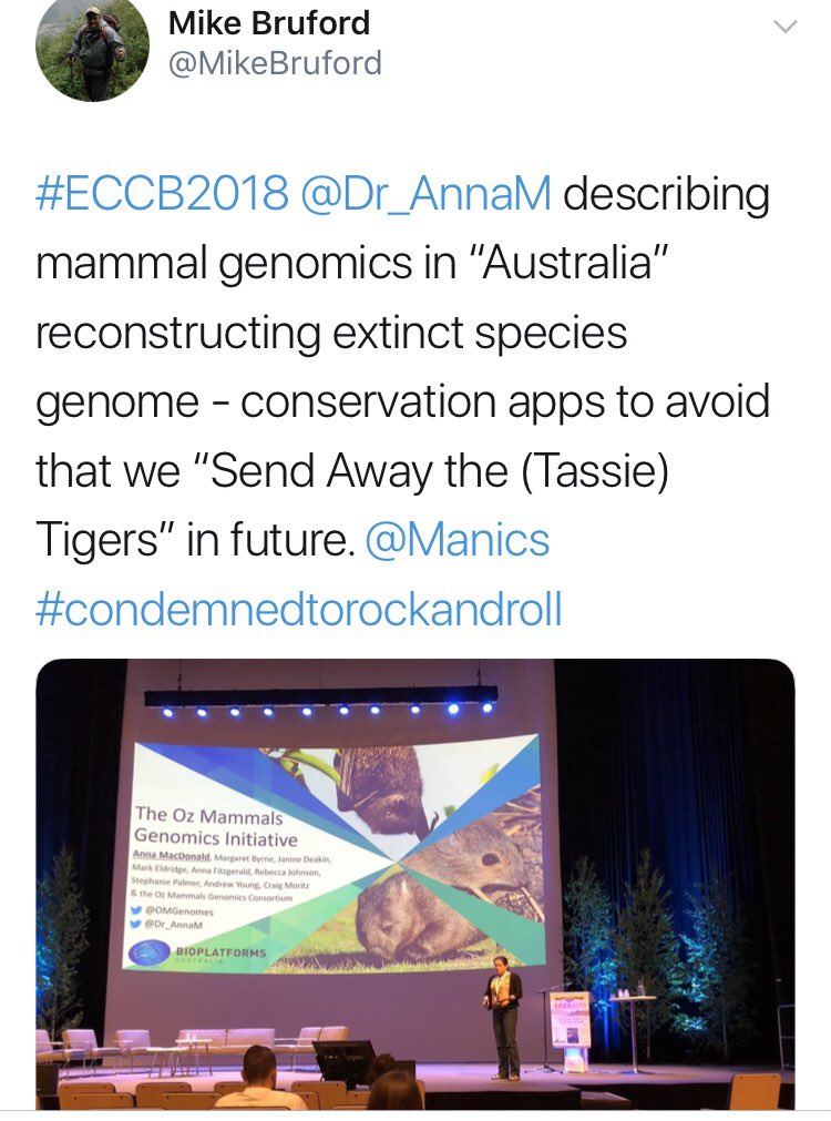 I was super privileged to visit Jyväskylä and speak about OMG at the European Congress of Conservation Biology - and perfectly timed to see the Manic Street Preachers headline a music festival next door to the venue!