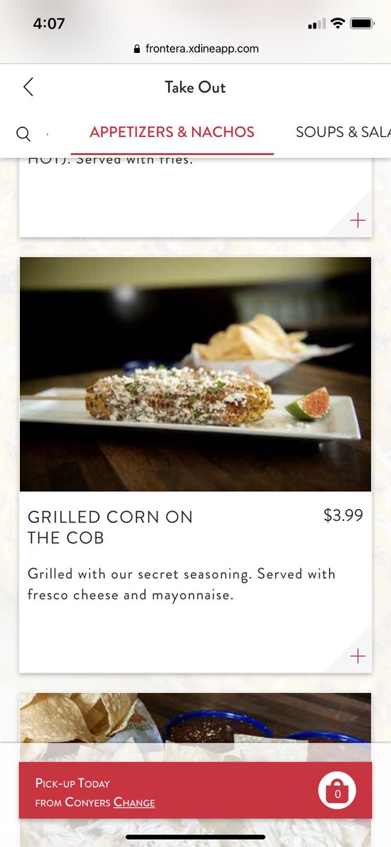 BuggGeneva's tweet photo. @MyFrontera This is what I ordered but this is what I got. Disappointed! I called the restaurant and was told I was supposed to specify what I wanted on the corn. I wanted it to look like the picture on the website. #texmex #georgia #fronteraconyers #Elote #WhatIsThis https://t.co/ysBYiVyJnC