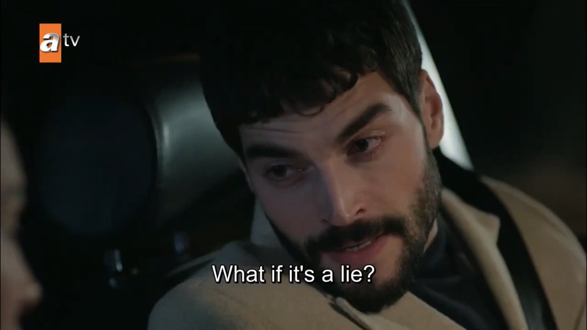he’s been tricked so many times he’s scared azize is fooling him again but reyyan is there to reassure him there’s nothing to be scared of I LOVE THEM  #Hercai  #ReyMir
