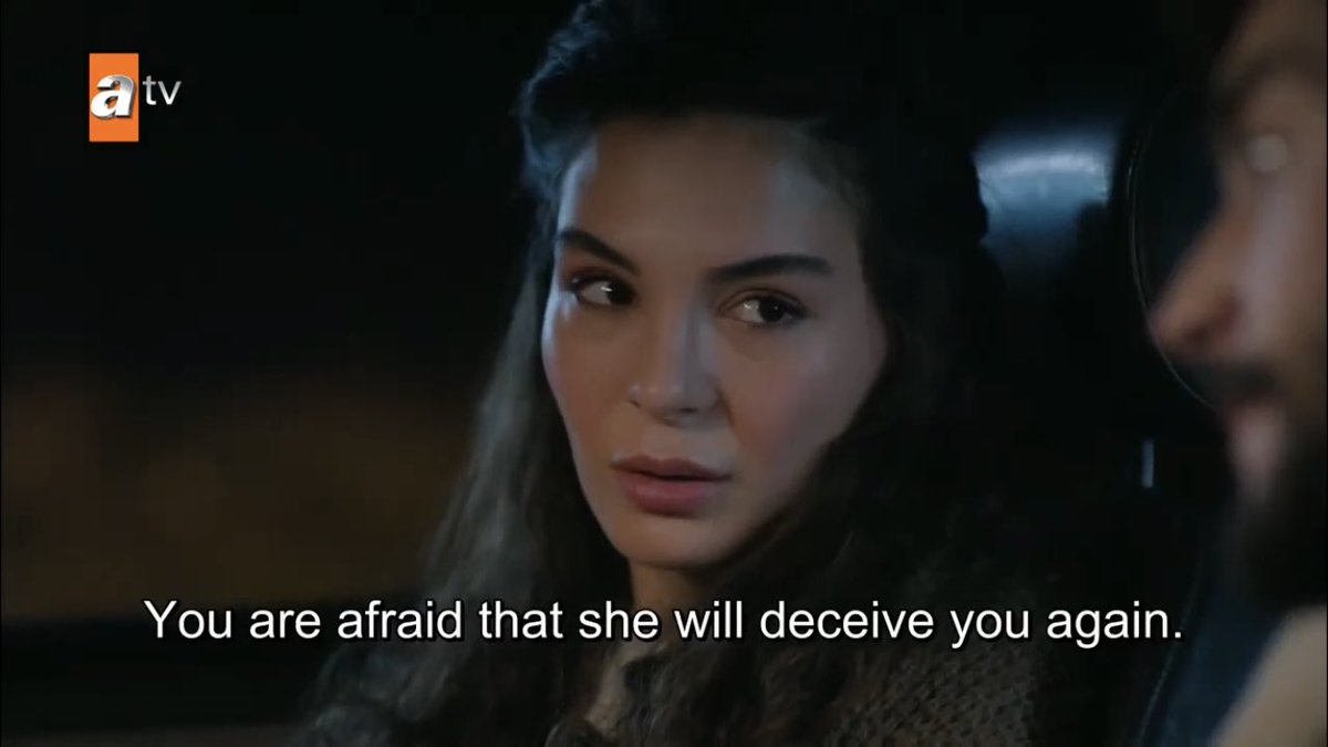 he’s been tricked so many times he’s scared azize is fooling him again but reyyan is there to reassure him there’s nothing to be scared of I LOVE THEM  #Hercai  #ReyMir