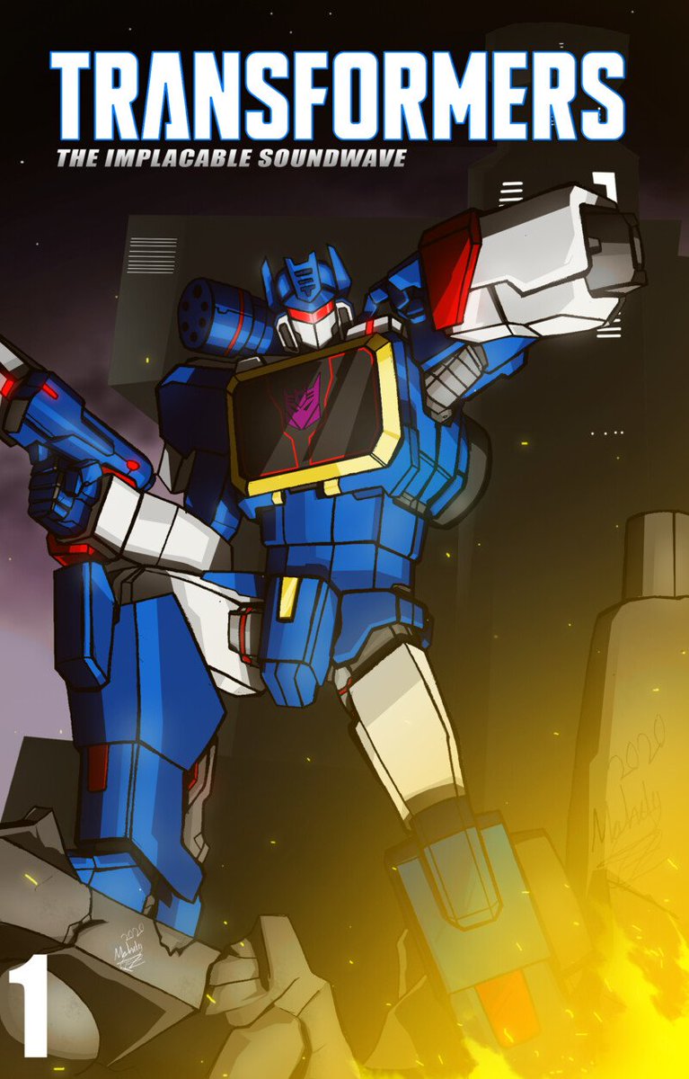 filmbionicx's tweet photo. COVER COMIC TRANSFROMERS THE IMPLACABLE SOUNDWAVE 1 #soundwave #ironhide #TRANSFORMERS #hasbro #freelance #robot #Filmbionicx #covercomic #coverdesign #canarias #cybertron #decepticons #optimusprime #robotica #soundwave #soundwavedecpticon #Netflix #drawing #IDW https://t.co/t028KKHDA8