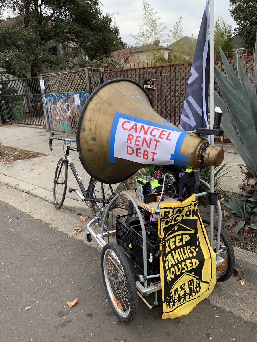 Oakland’s Rally on Wheels to ban evictions and cancel rent debt during the pandemic. 3x as many vacant units as homeless in the bay area. cc @1515AliceTU @TANCBay @smc_tenants @JDW_tenants