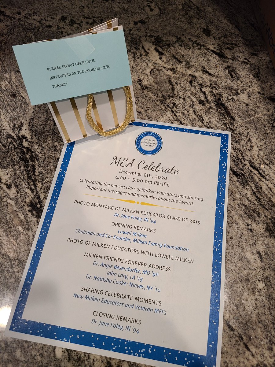 Teach_With_Hart's tweet photo. Looking forward to this Celebrate event with my @Milken Educator friends! Wonder what the surprise is... 🤔 #blessed https://t.co/dTgDwXohbO