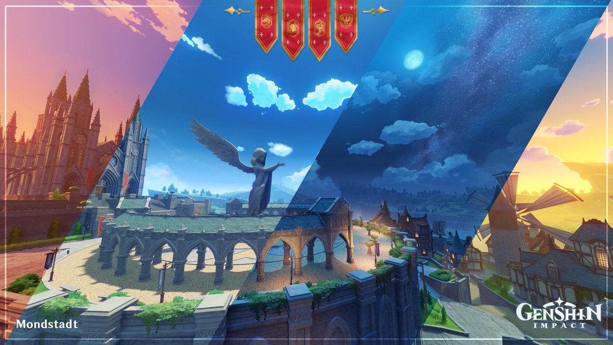 монштад геншин. места в геншин. места в геншин. места в геншин. ли юэ genshin город.