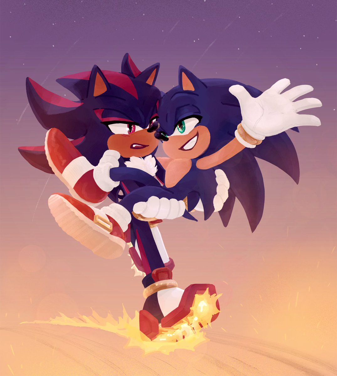 A selection of Sonic and Shadow fanart from IDW Sonic Issue 35 / X