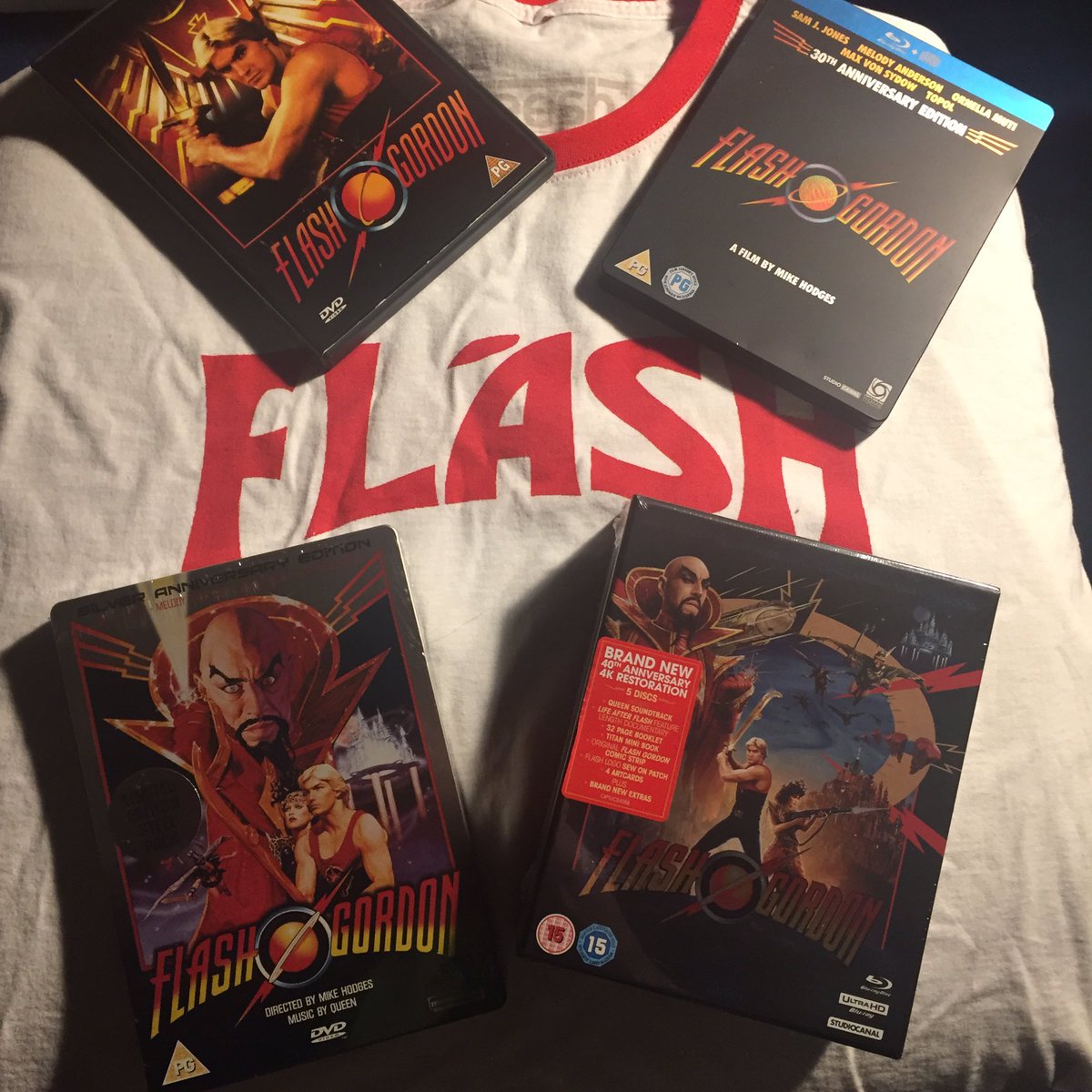 ColdRFusion's tweet photo. For timekeeping you can use everything from sundials to atomic clocks but for super-accurate readings I prefer Flash Gordon home video releases! Happy 40th Flash! #GoFlashGo #FlashGordon https://t.co/zMVZd2tMCx
