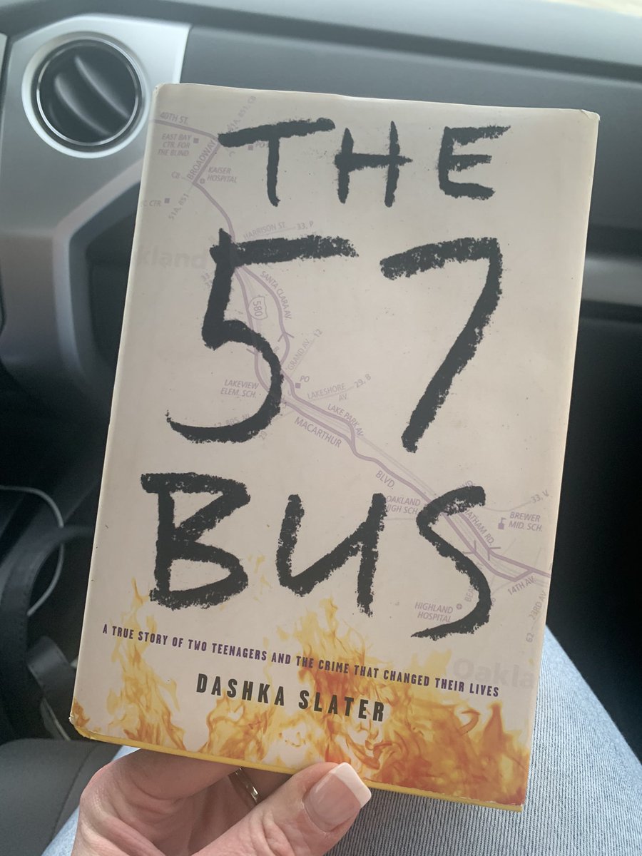 techCAREWilson's tweet photo. Thank you @KDussette for letting me borrow this read!! I cannot put it down!! @DashkaSlater #the57bus https://t.co/r2r4Sd0UPo