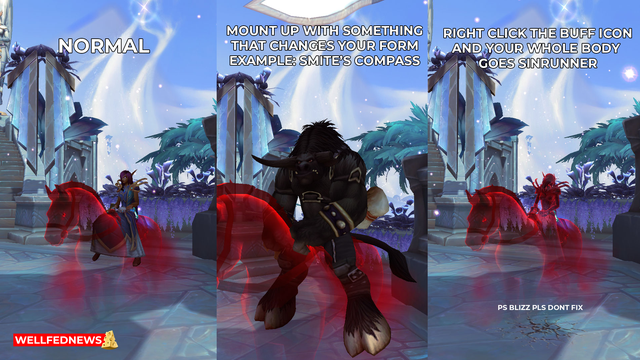 Truquito encontrado en Blizzard sobre esta mount, espero que tarden en arreglarlo :P