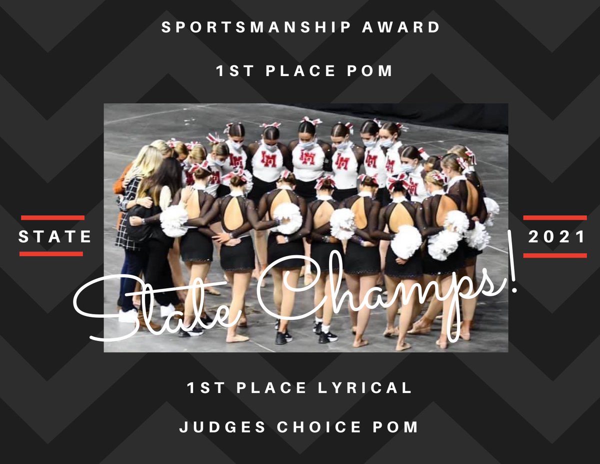 LinnMarPoms's tweet photo. LMVP are State Champs! This has been a season like no other. These girls continue to show up and give it their all! Congratulations! We are so proud of you! #keepworking #LMVP2021 #traditioncontinues https://t.co/RE9KOwxqr8