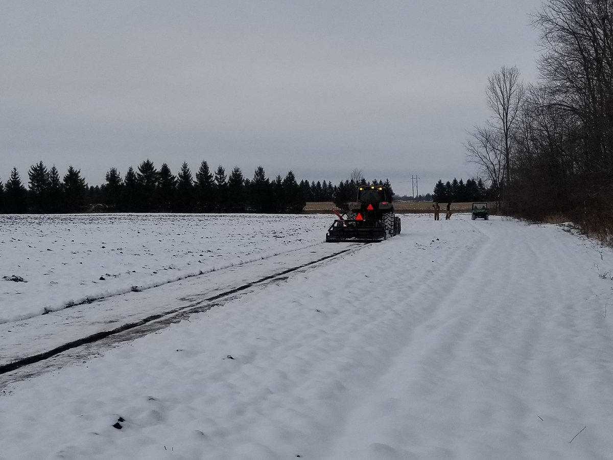 ElliceSwampers's tweet photo. Like many clubs, Swampers volunteers were busy staking and leveling trails today. Bring on the snow! https://t.co/NYqDEotxrl