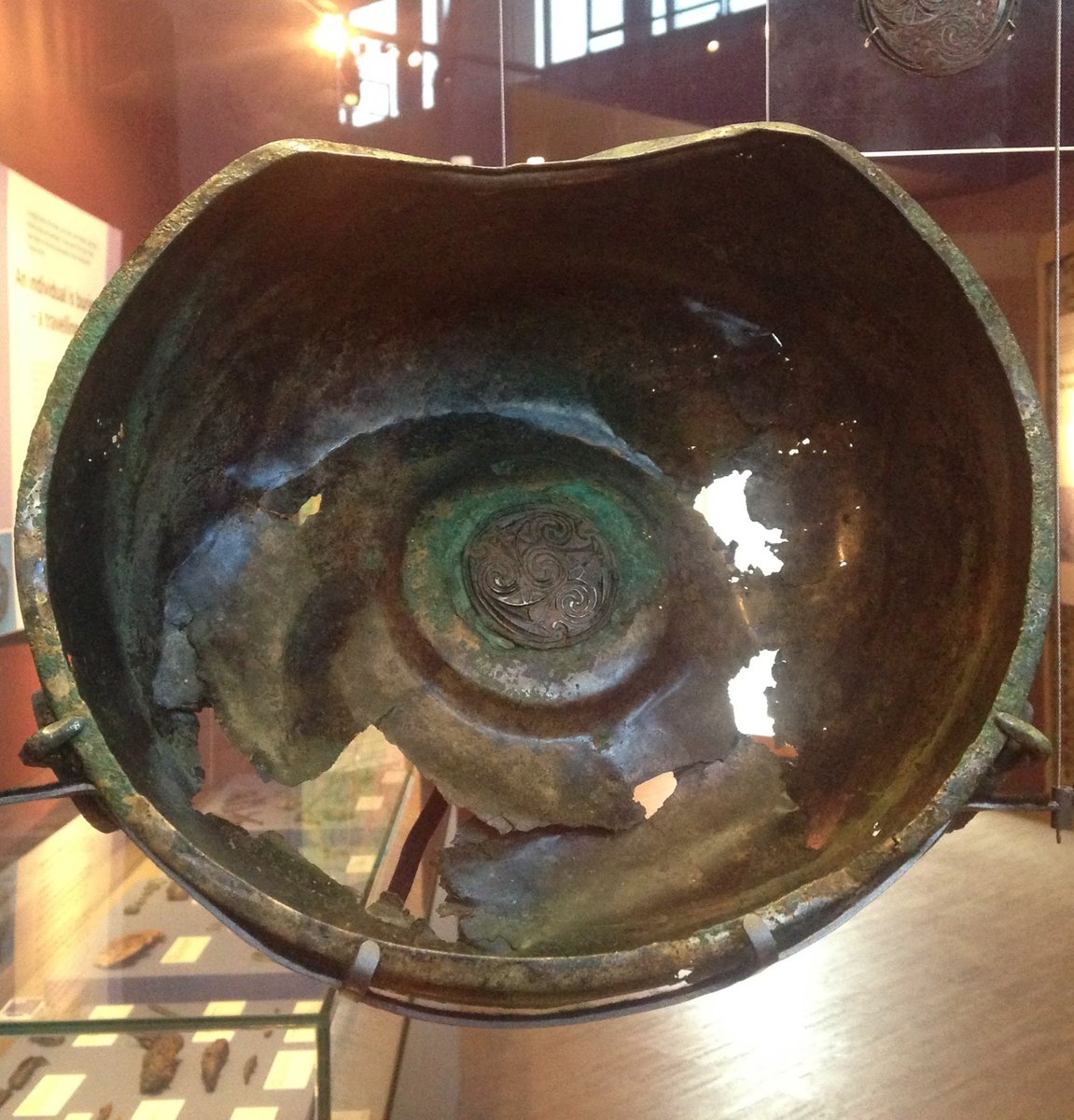 The 7th-century Ingham hanging bowl from Lincolnshire in  @collectionusher. 'Ingham' is a *very* interesting name and is discussed in the new intro to the second edition—perhaps ‘the estate of the Inguione’, a tag to mark places as the royal property of an early Anglian king…
